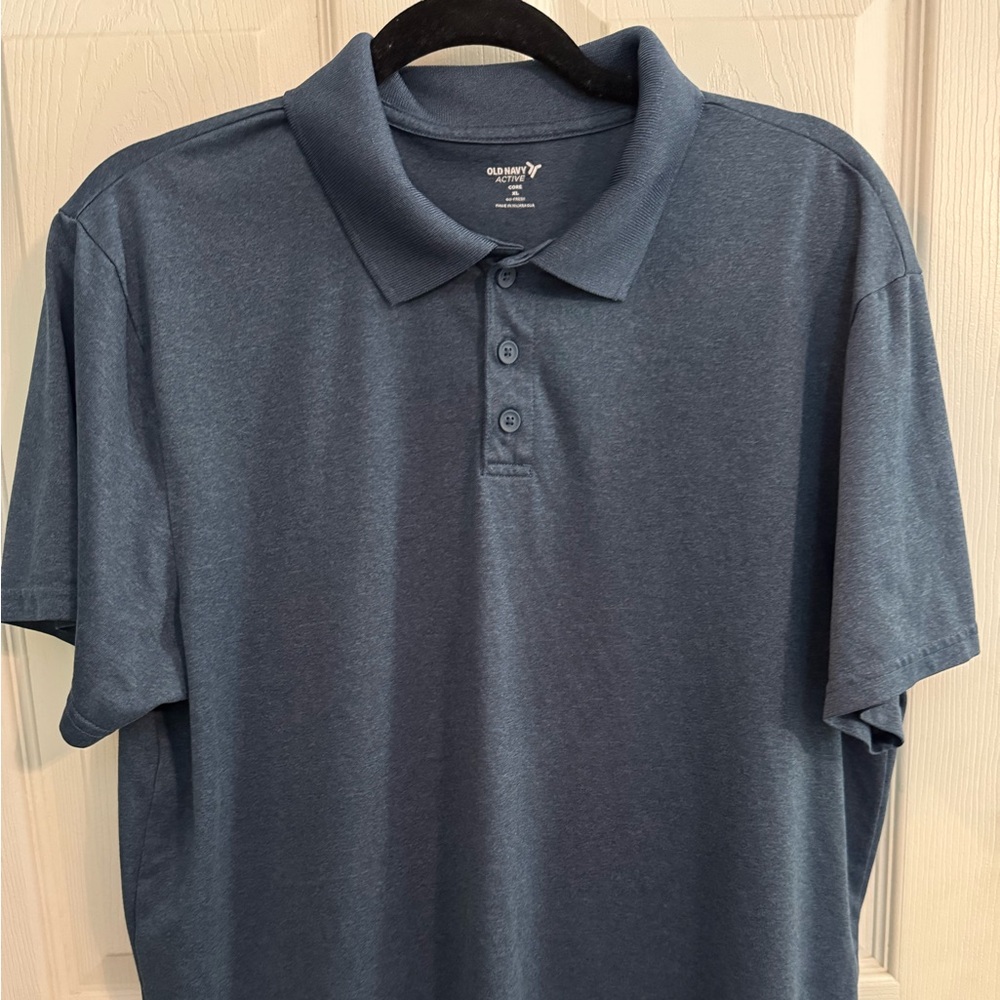 Old Navy Blue Polo Shirt Classic Design